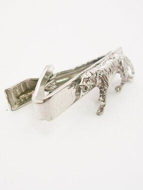 Vintage Tie Clip Bar Tiger front classic Men Formal Wear Accessory
